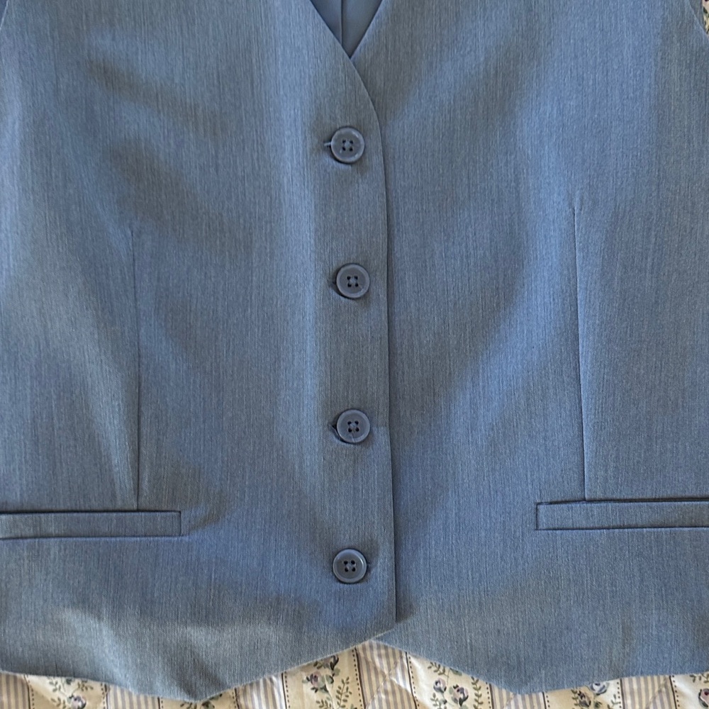 Wayf Blue Sleeveless Vest Top - Picture 3 of 4